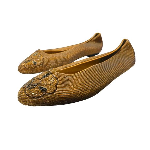 Caparros 9.5 gold flats - Picture 6 of 15